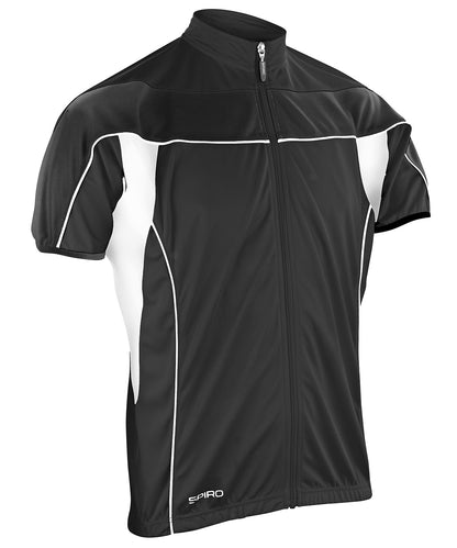 Spiro Spiro bikewear full-zip top Black/White