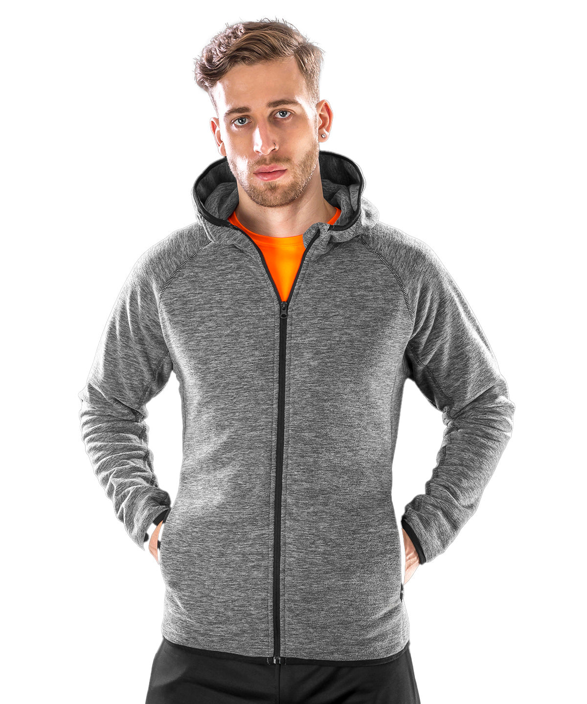 Spiro Microfleece hoodi Grey/Black
