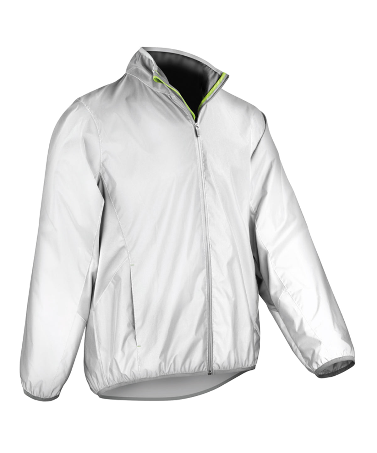 Spiro Luxe reflective hi-vis jacket Neon White
