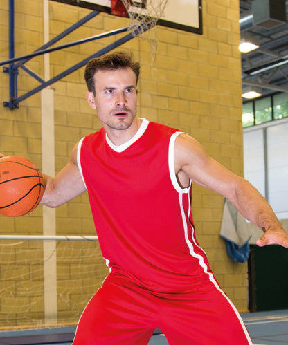 Spiro Basketball quick-dry top Black/White