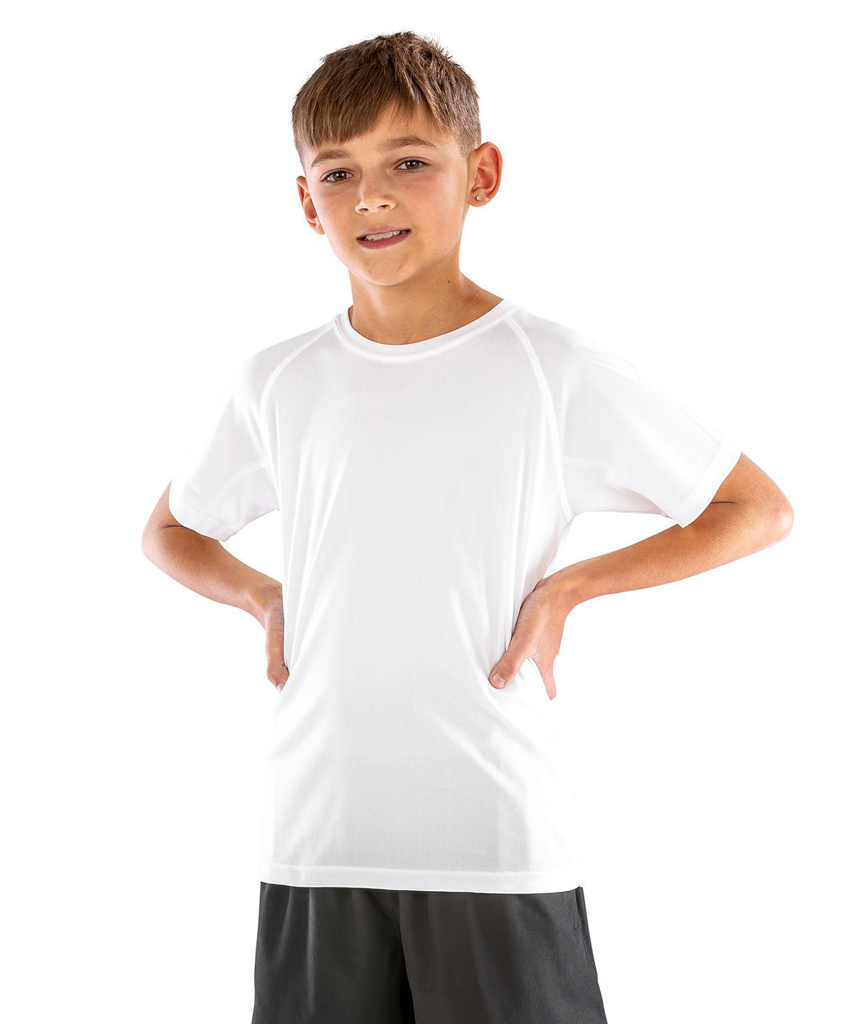Spiro Junior performance aircool tee Black