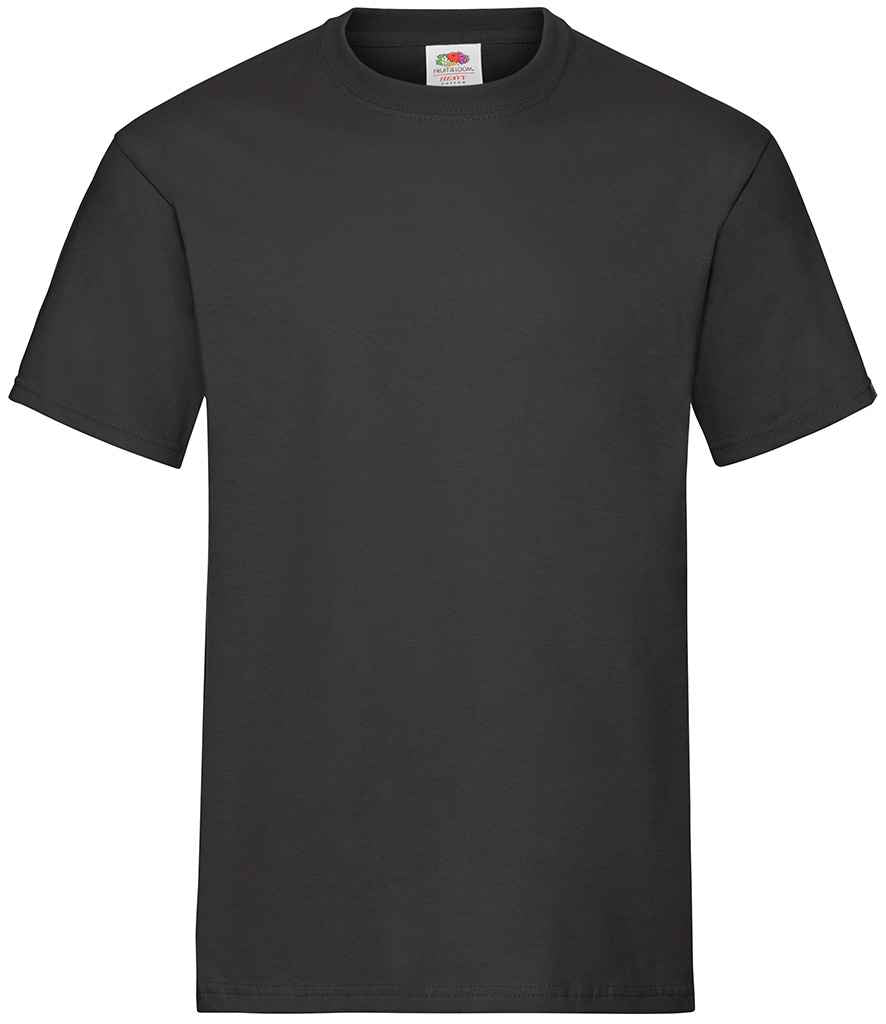 Fruit of the Loom Heavy Cotton T-Shirt in Black
