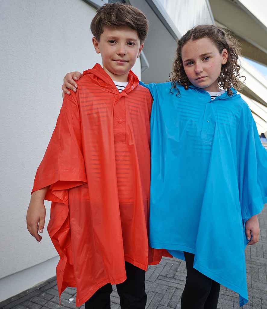 Splashmacs Kids Rain Poncho - model image