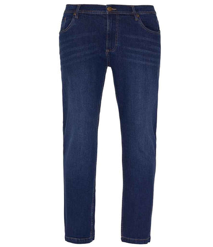 So Denim Mens Leo Straight Jeans in Dark Blue Wash