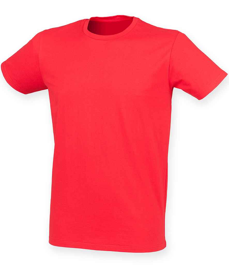 SF Clothing Feel Good Stretch T-Shirt in Bright Red
