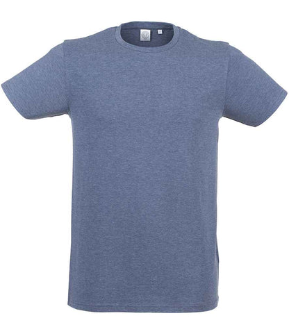 SF Clothing Feel Good Stretch T-Shirt in Heather Navy