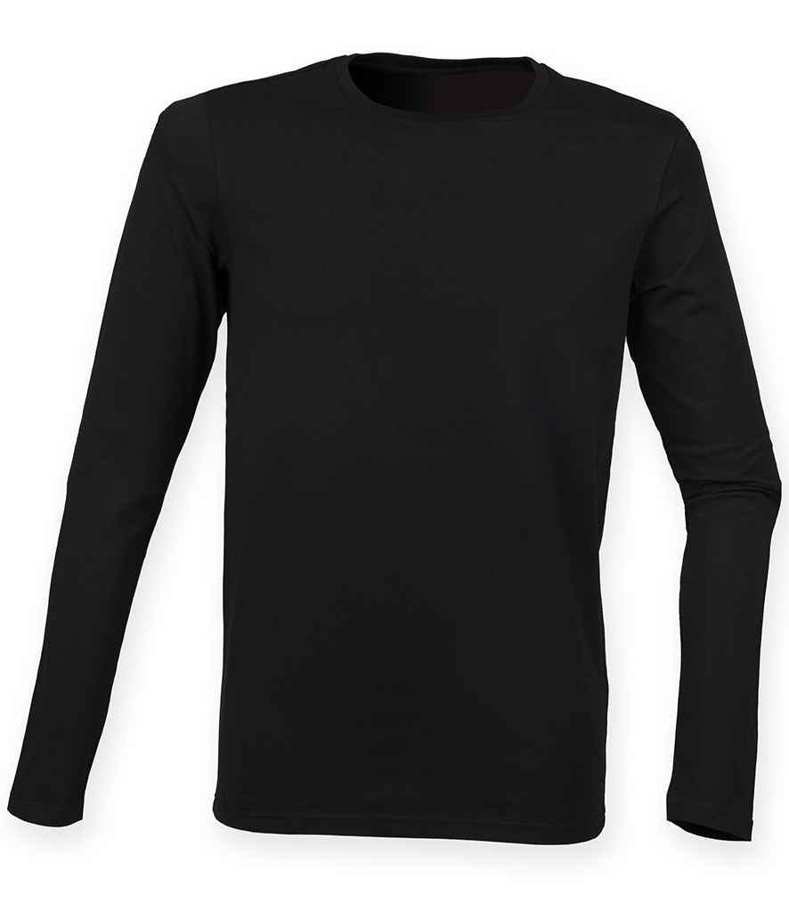 SF Clothing Feel Good Stretch Long Sleeve T-Shirt in Black