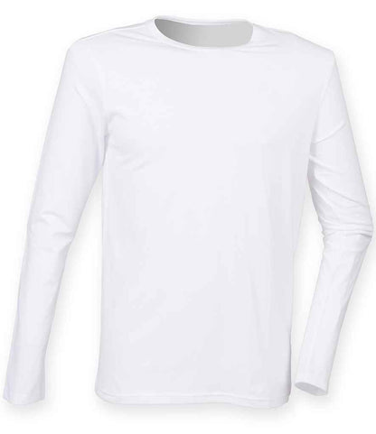 SF Clothing SF Clothing Feel Good Stretch Long Sleeve T-Shirt White
