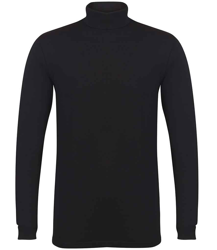SF Clothing Feel Good Stretch Roll Neck Top in Black