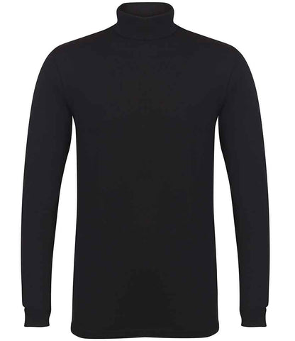 SF Clothing Feel Good Stretch Roll Neck Top in Black
