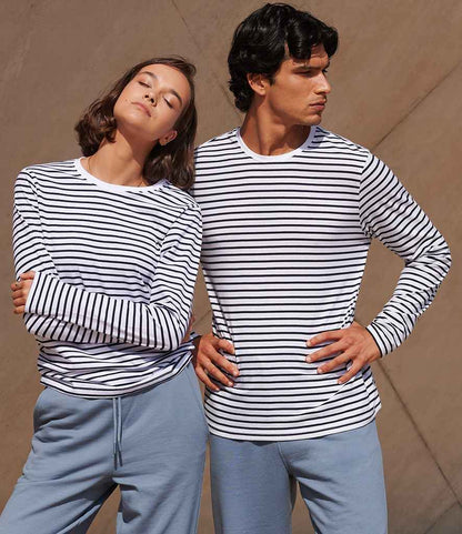 SF Clothing SF Clothing Unisex Long Sleeve Striped T-Shirt