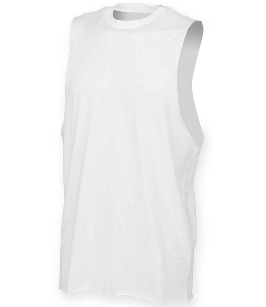 SF Clothing High Neck Vest in White