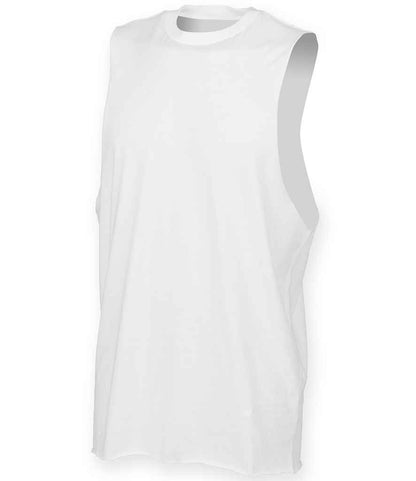 SF Clothing High Neck Vest in White