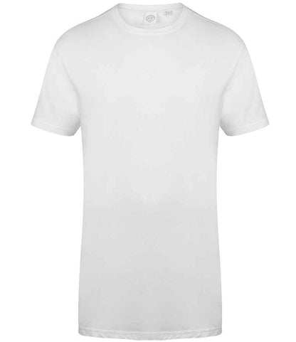 SF Clothing Longline Dipped Hem T-Shirt in White