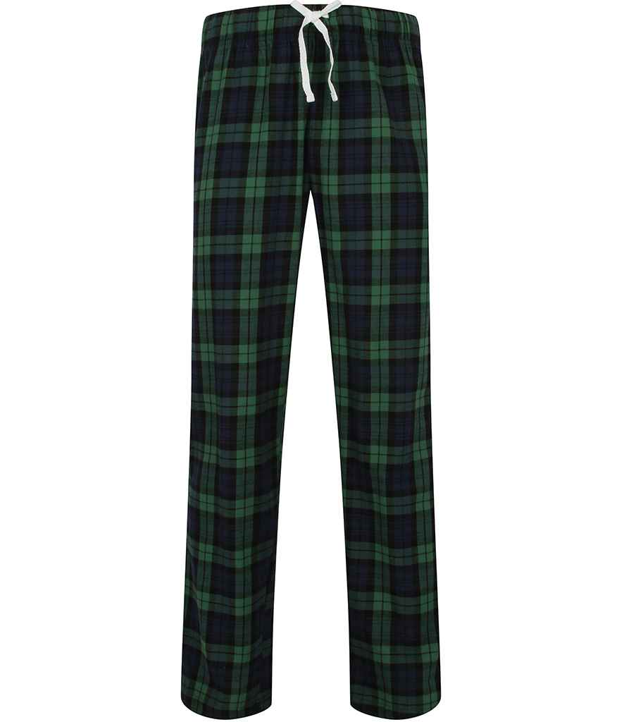 SF Clothing Tartan Lounge Pants in Navy/Green