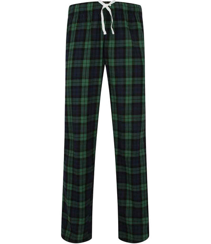 SF Clothing Tartan Lounge Pants in Navy/Green