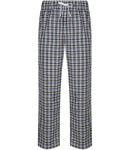 SF Clothing Tartan Lounge Pants in White/Multi Check