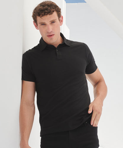 SF Clothing Short sleeve stretch polo Black