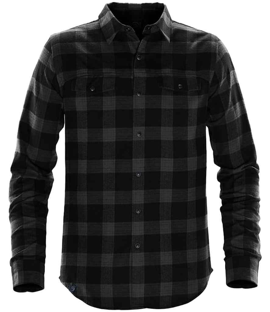 Stormtech Logan Snap Front Shirt in Carbon Plaid