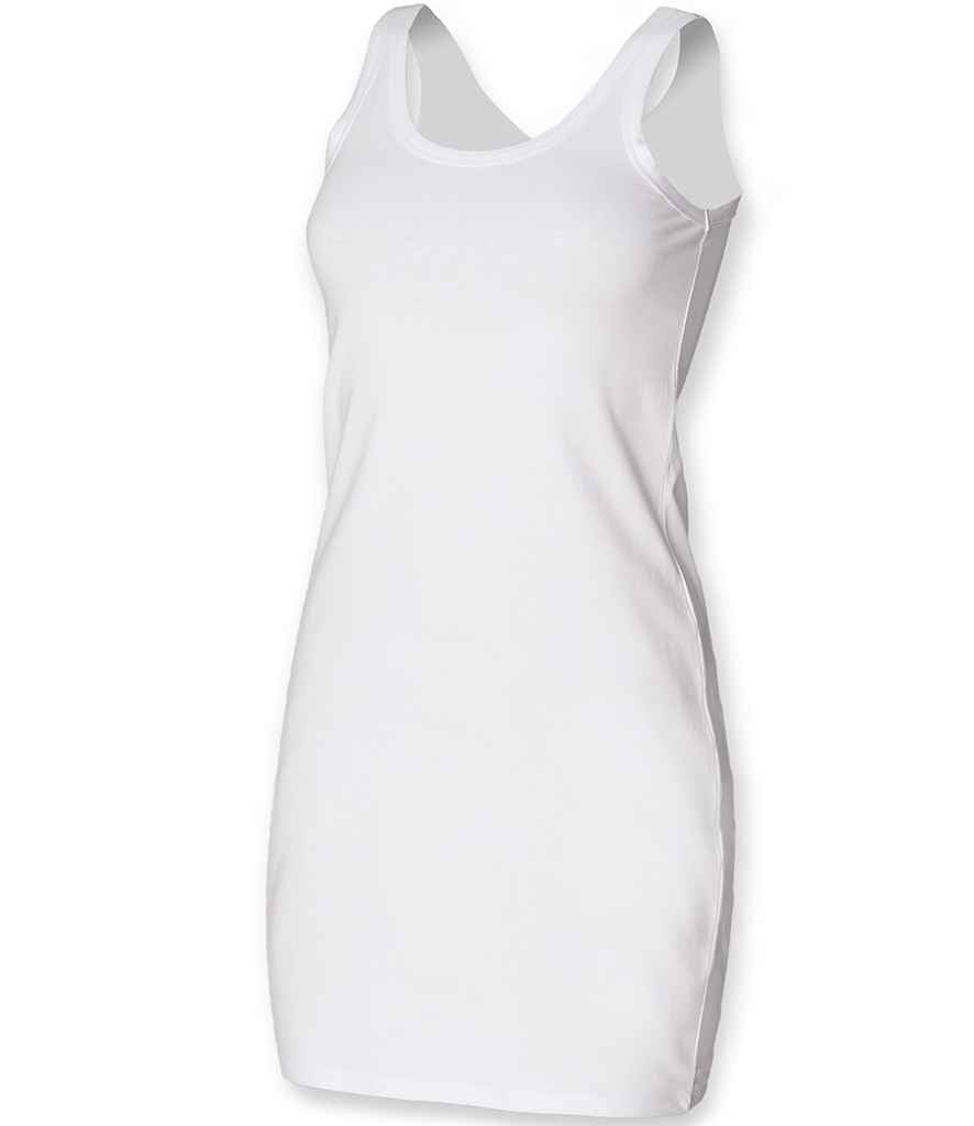 SF Clothing Ladies Tank Dress in White