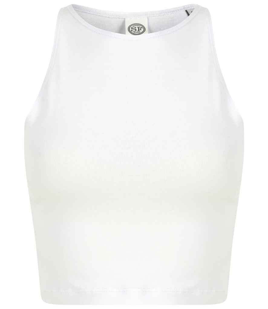 SF Clothing Ladies Cropped Top in White
