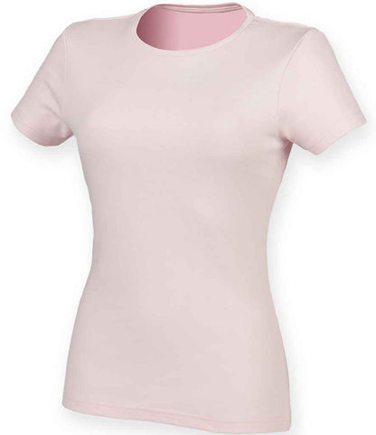 SF Clothing SF Clothing Ladies Feel Good Stretch T-Shirt Baby Pink