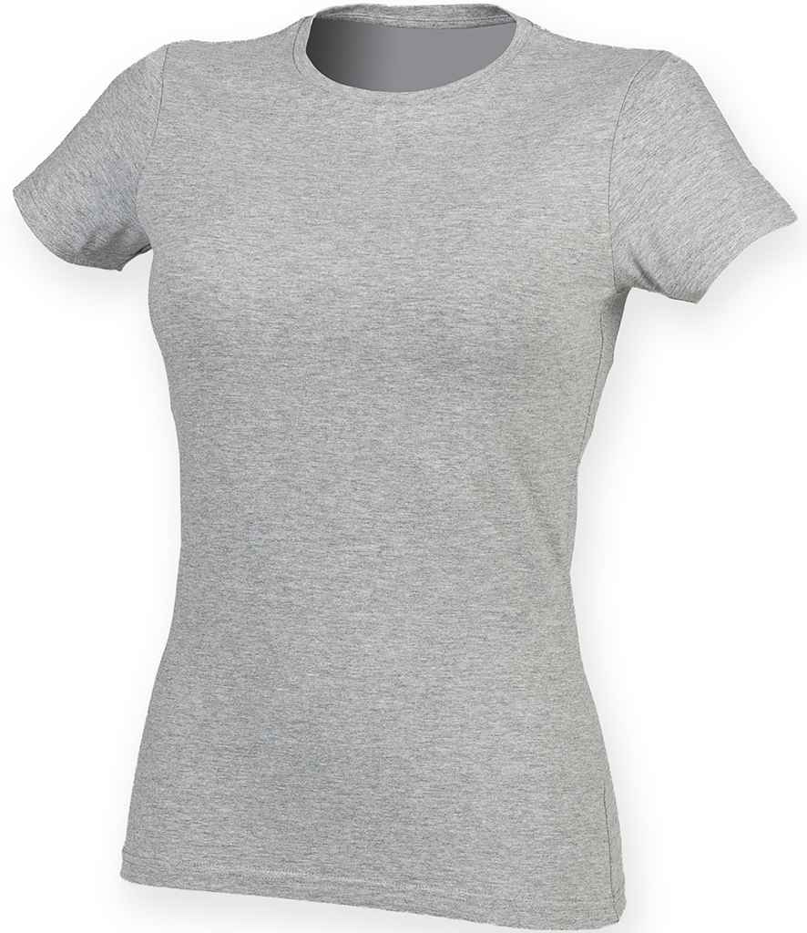 SF Clothing SF Clothing Ladies Feel Good Stretch T-Shirt Heather Grey