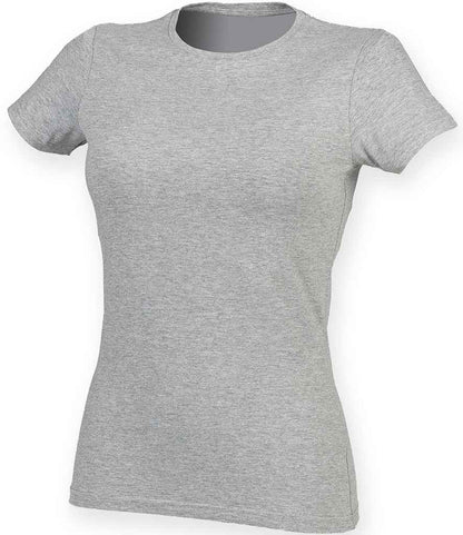 SF Clothing SF Clothing Ladies Feel Good Stretch T-Shirt Heather Grey