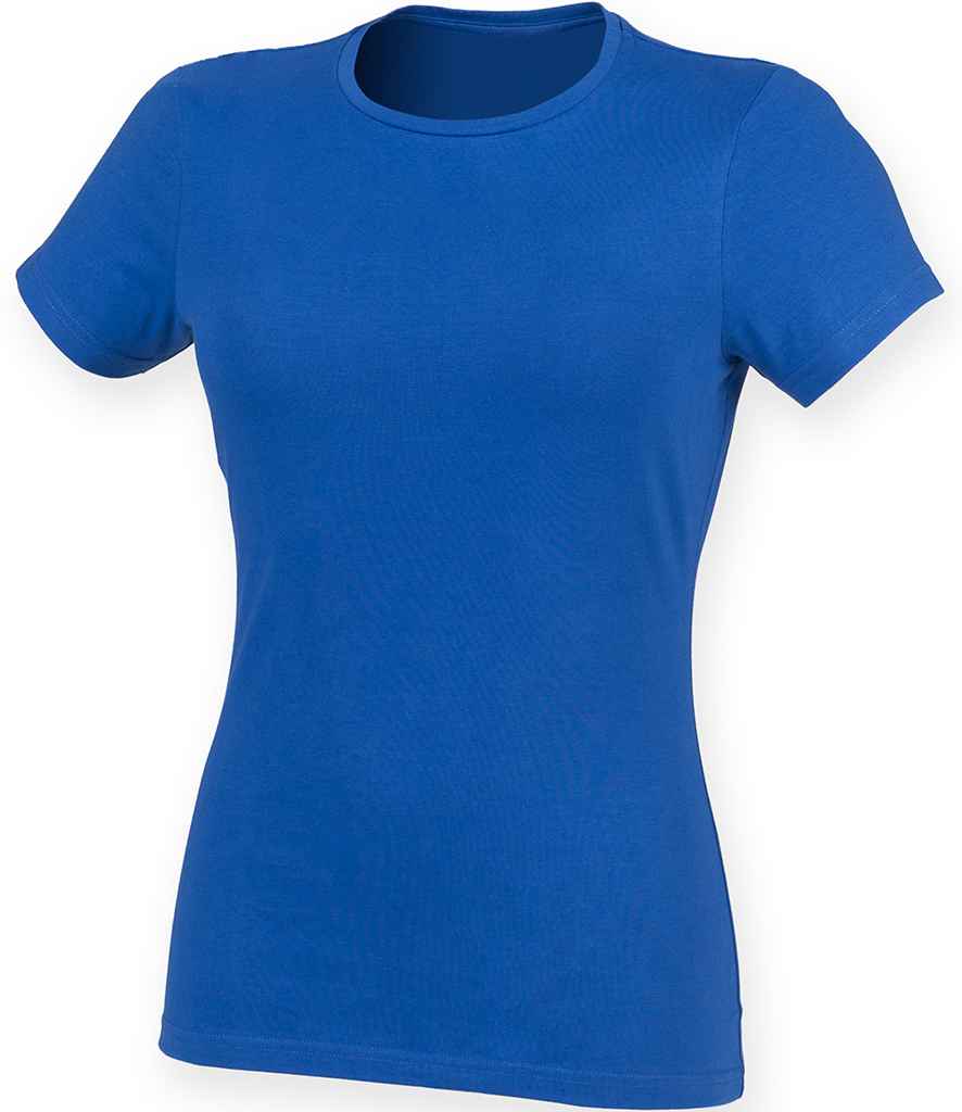 SF Clothing SF Clothing Ladies Feel Good Stretch T-Shirt Royal Blue