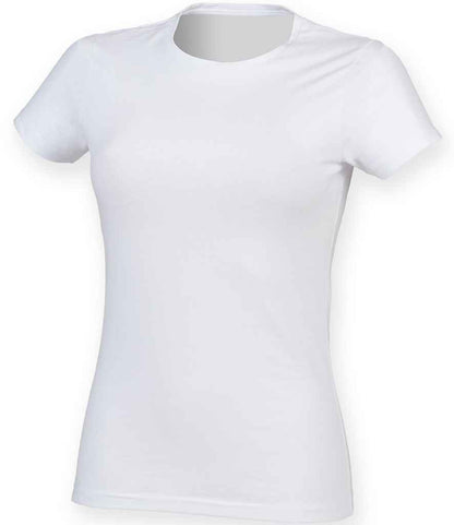 SF Clothing Ladies Feel Good Stretch T-Shirt in White