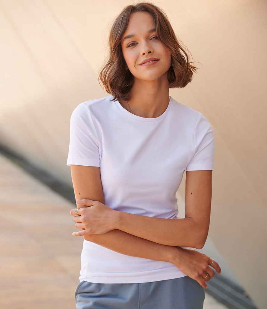 SF Clothing SF Clothing Ladies Feel Good Stretch T-Shirt White