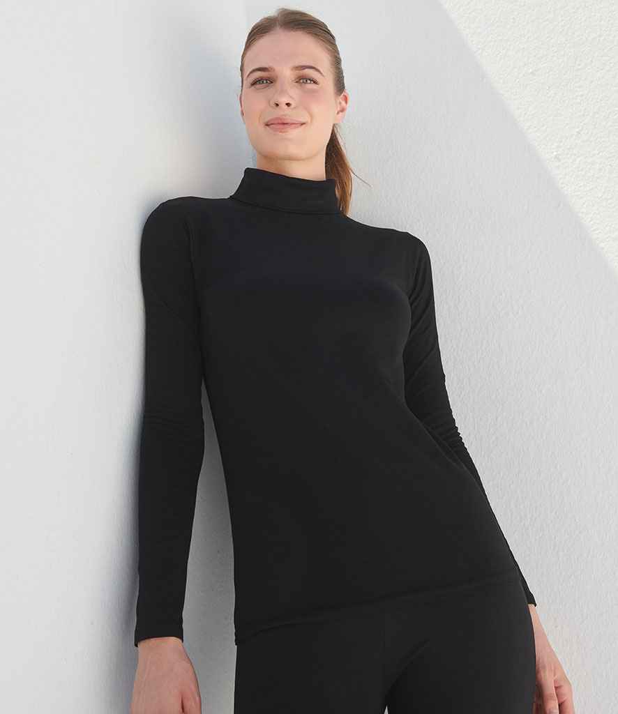SF Clothing SF Clothing Ladies Feel Good Stretch Roll Neck T-Shirt