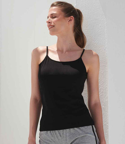 SF Clothing SF Clothing Ladies Feel Good Stretch Spaghetti Vest Black
