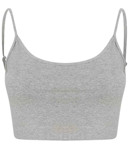 SF Clothing SF Clothing Ladies Sustainable Fashion Cropped Cami Vest Top Heather Grey