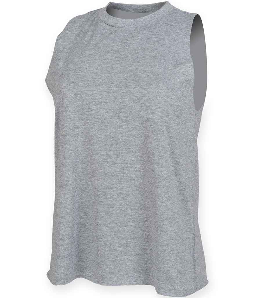 SF Clothing SF Clothing Ladies High Neck Vest Heather Grey