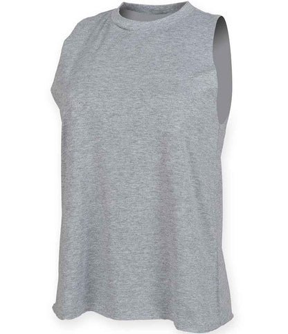 SF Clothing SF Clothing Ladies High Neck Vest Heather Grey