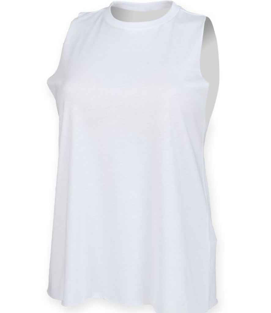 SF Clothing Ladies High Neck Vest in White