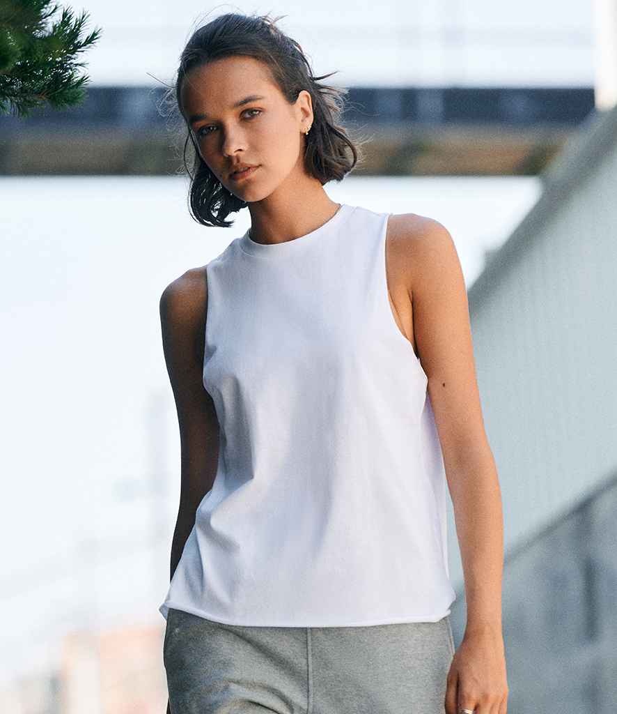 SF Clothing SF Clothing Ladies High Neck Vest White