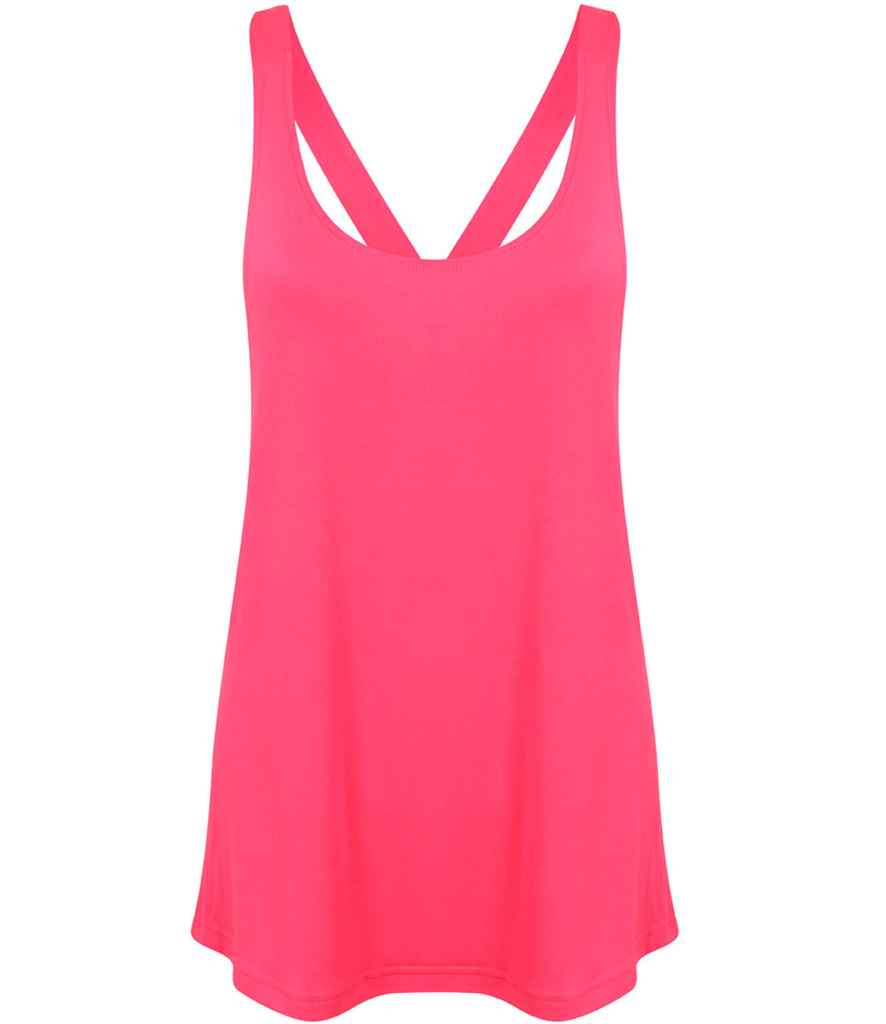 SF Clothing SF Clothing Ladies Fashion Workout Vest Neon Pink
