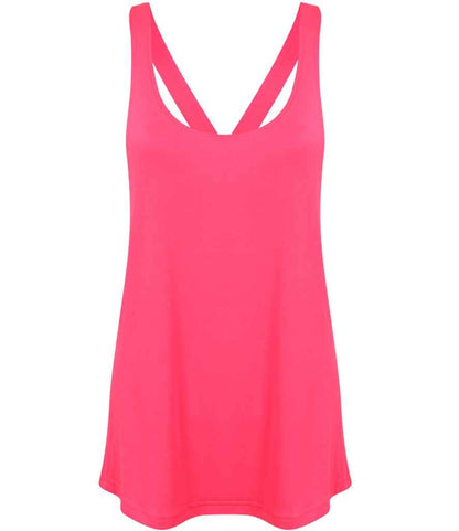 SF Clothing SF Clothing Ladies Fashion Workout Vest Neon Pink