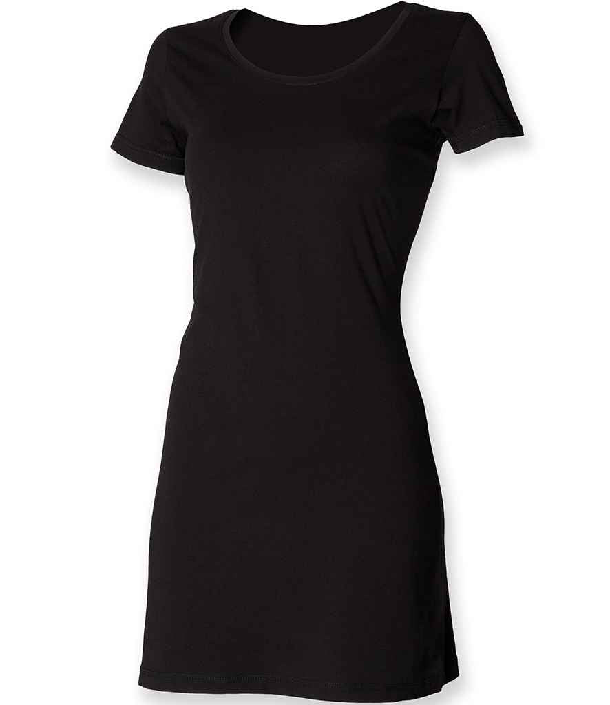 SF Clothing Ladies T-Shirt Dress in Black