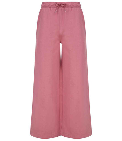 SF Clothing Ladies Sustainable Fashion Wide Leg Joggers in Dusky Pink