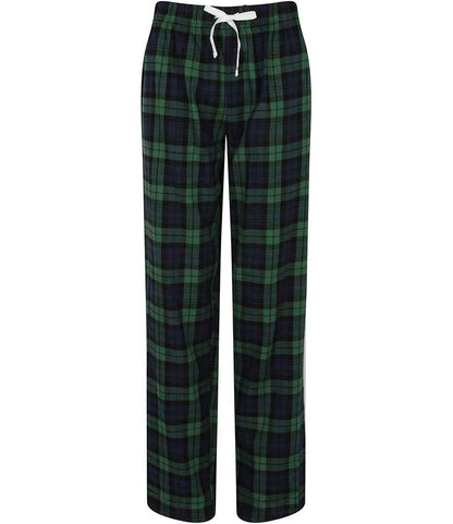 SF Clothing Ladies Tartan Lounge Pants in Navy/Green