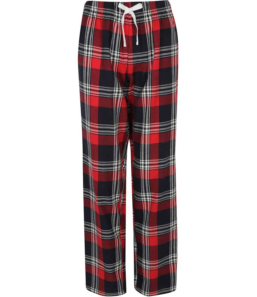 SF Clothing Ladies Tartan Lounge Pants in Red/Navy