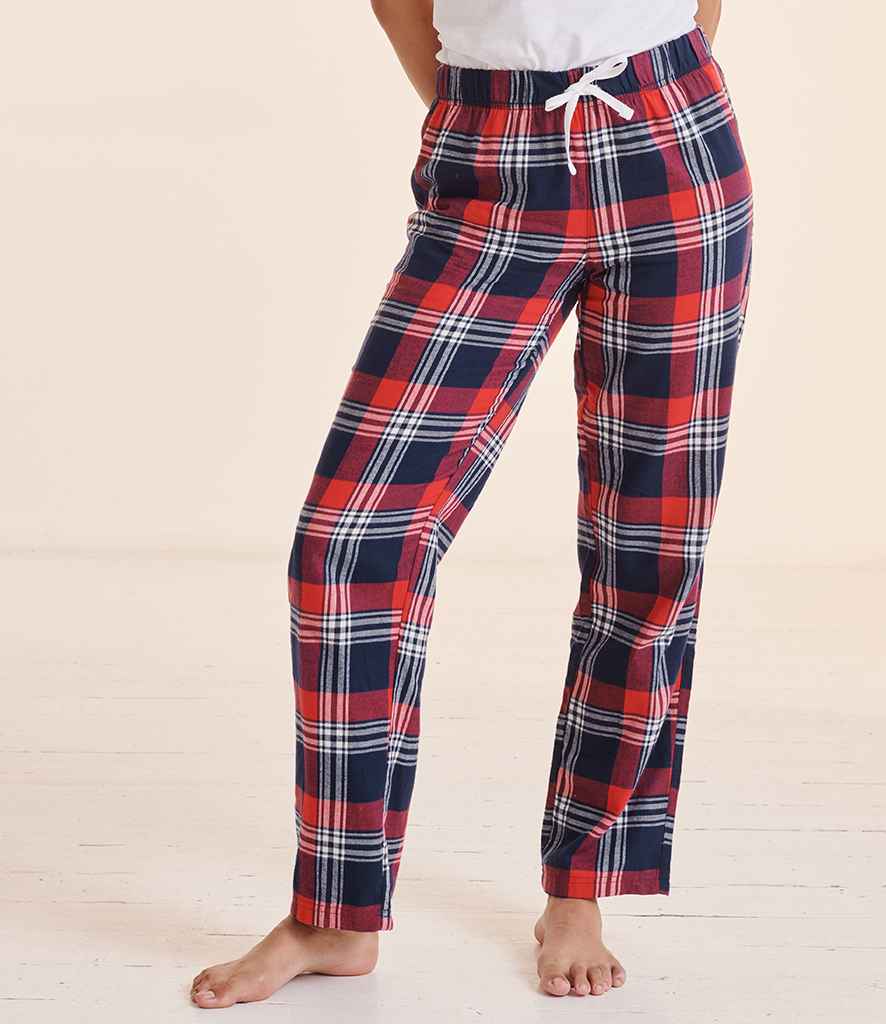 SF Clothing Ladies Tartan Lounge Pants - model image