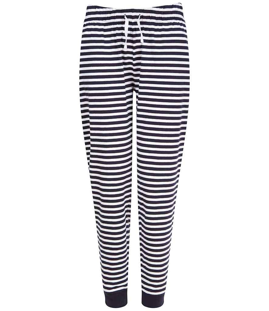 SF Clothing Ladies Lounge Pants in Navy/white stripes