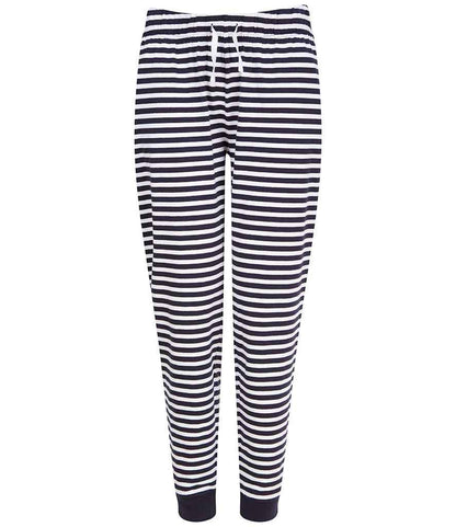 SF Clothing Ladies Lounge Pants in Navy/white stripes