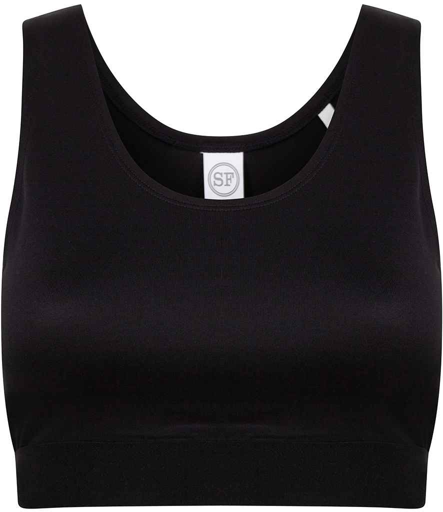 SF Clothing Kids Fashion Crop Top in Black/Black