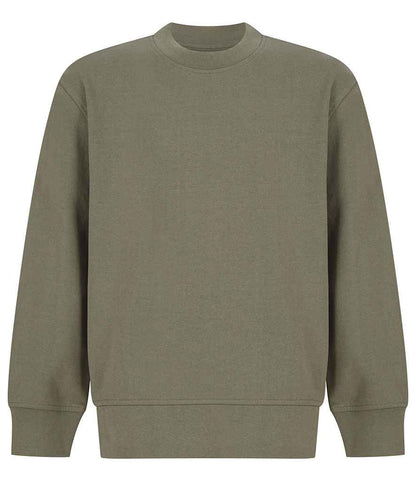 SF Clothing Kids Sustainable Fashion Curved Hem Sweatshirt in Khaki