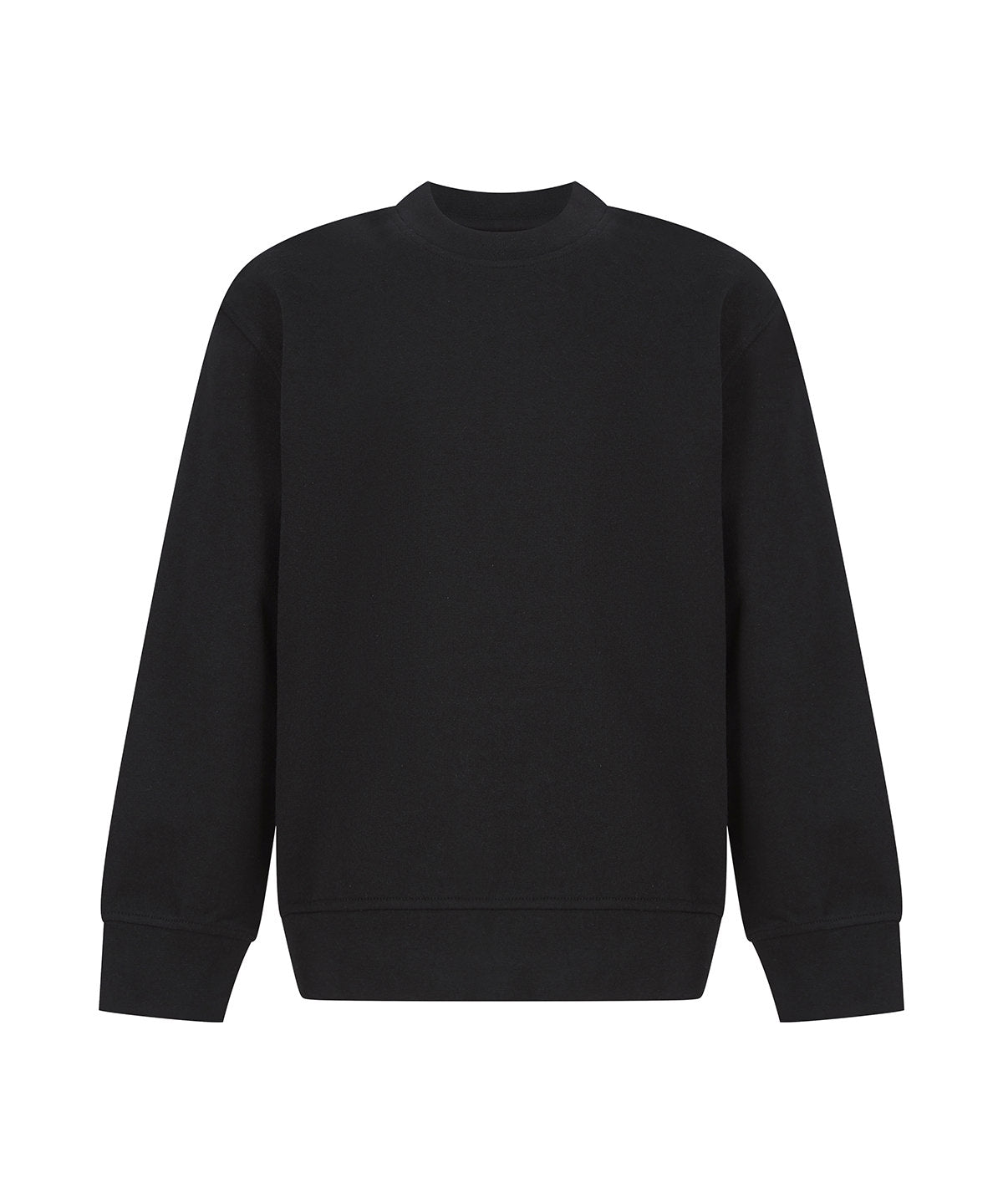 SF Clothing Kids sustainable fashion curved hem sweatshirt Black